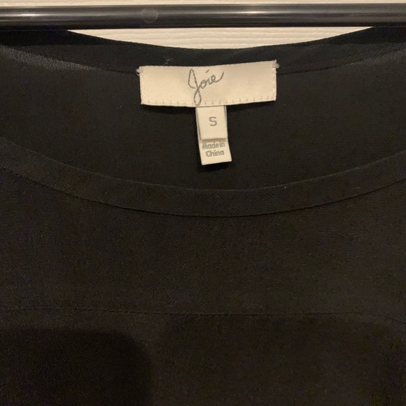 Joie black short sleeve silk blouse - Picture 2 of 4
